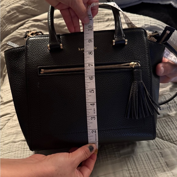 Kate Spade Black Satchel with Winged Sides - Picture 12 of 13